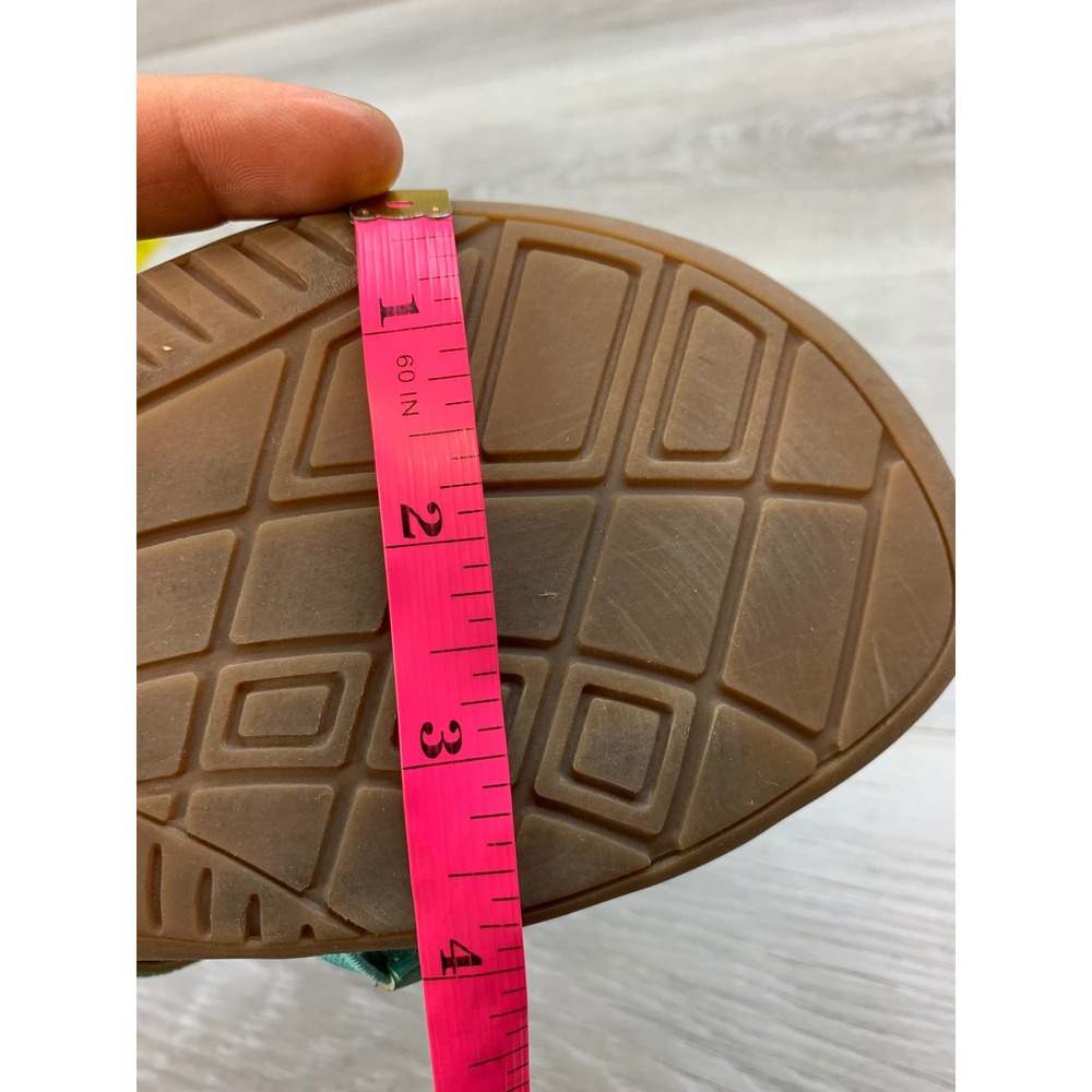 Aetrex Jillian Teal Beaded Orthotic Sandals Women's 9-9.5 Comfort Strappy Shoes - Picture 10 of 10